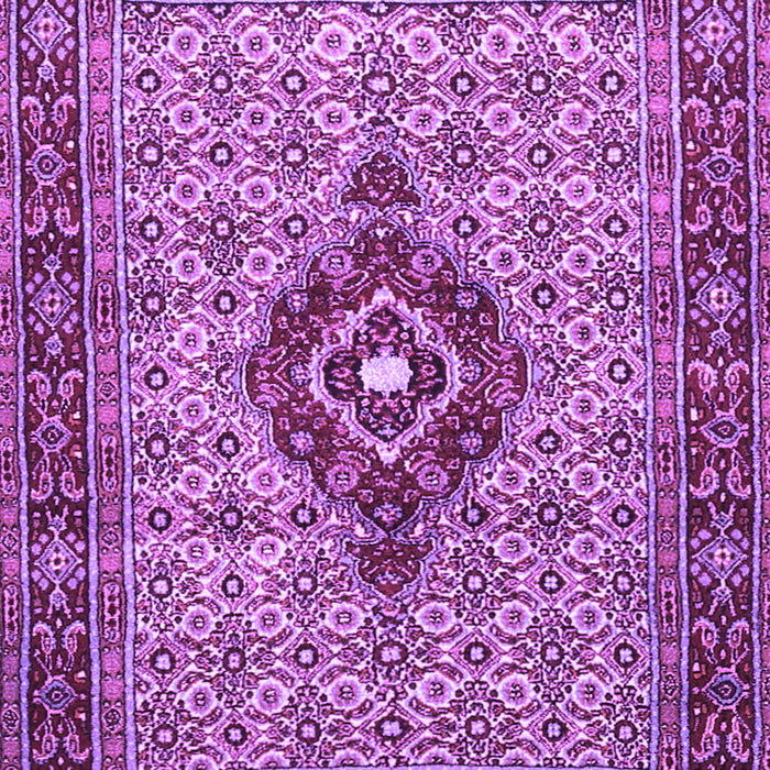 Machine Washable Medallion Purple Traditional Area Rugs, wshtr1427pur