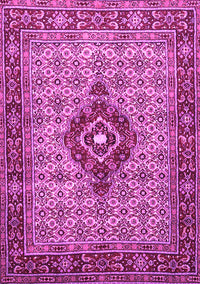 Medallion Pink Traditional Rug, tr1427pnk