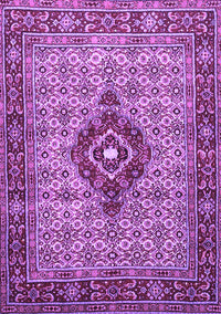 Medallion Purple Traditional Rug, tr1427pur