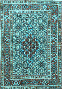 Persian Light Blue Traditional Rug, tr1428lblu