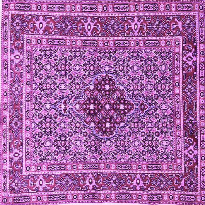 Square Machine Washable Persian Purple Traditional Area Rugs, wshtr1428pur