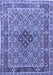 Machine Washable Persian Blue Traditional Rug, wshtr1428blu