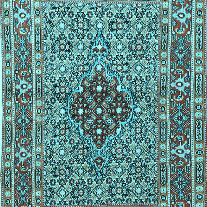 Machine Washable Persian Light Blue Traditional Rug, wshtr1428lblu