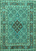 Persian Turquoise Traditional Rug, tr1428turq