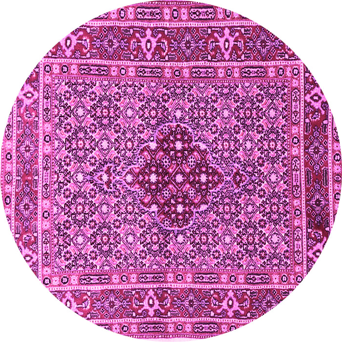Round Persian Pink Traditional Rug, tr1428pnk