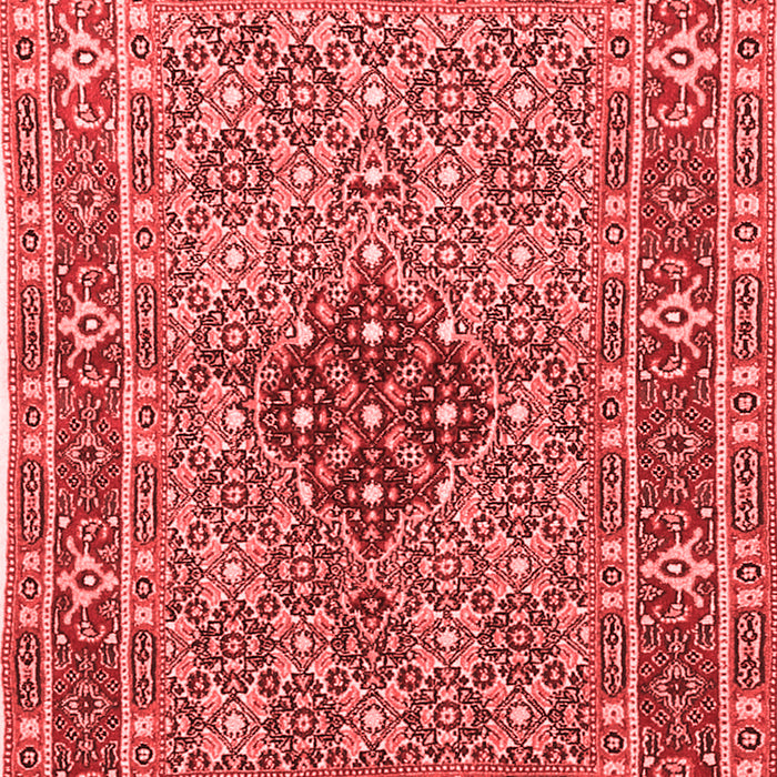Machine Washable Persian Red Traditional Rug, wshtr1428red