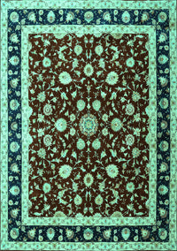 Persian Turquoise Traditional Rug, tr1429turq