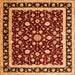 Serging Thickness of Persian Orange Traditional Rug, tr1429org