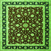 Serging Thickness of Persian Green Traditional Rug, tr1429grn