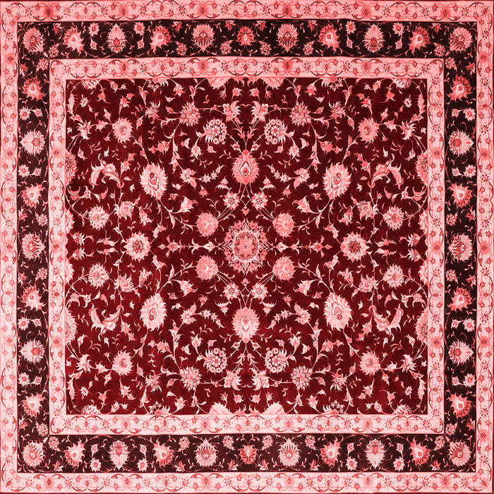 Machine Washable Persian Red Traditional Rug, wshtr1429red