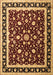 Machine Washable Persian Brown Traditional Rug, wshtr1429brn