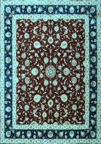 Persian Light Blue Traditional Rug, tr1429lblu