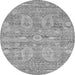 Square Persian Gray Traditional Rug, tr142gry