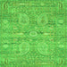 Serging Thickness of Persian Green Traditional Rug, tr142grn