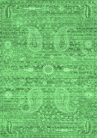 Persian Emerald Green Traditional Rug, tr142emgrn