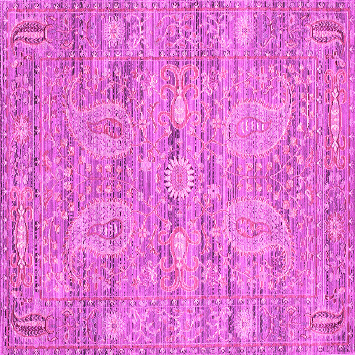 Square Persian Pink Traditional Rug, tr142pnk