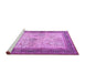 Sideview of Machine Washable Persian Purple Traditional Area Rugs, wshtr1430pur