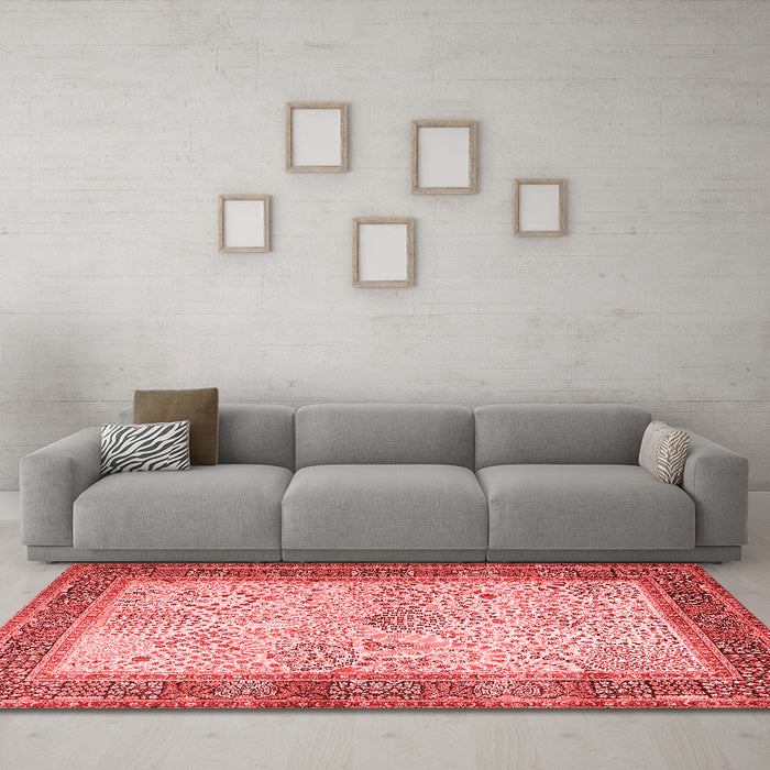 Traditional Red Washable Rugs