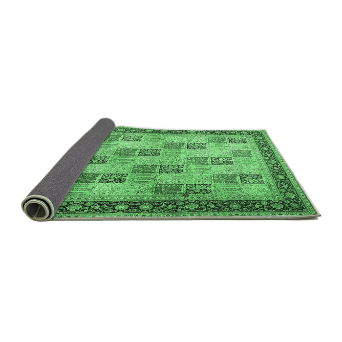 Sideview of Persian Emerald Green Traditional Rug, tr1431emgrn
