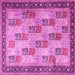 Square Persian Pink Traditional Rug, tr1431pnk