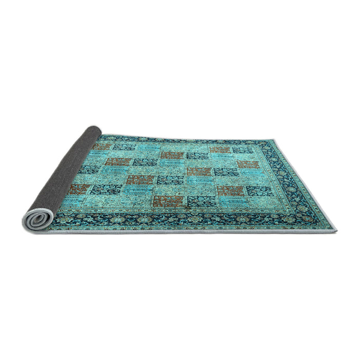 Sideview of Persian Light Blue Traditional Rug, tr1431lblu