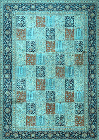 Persian Light Blue Traditional Rug, tr1431lblu