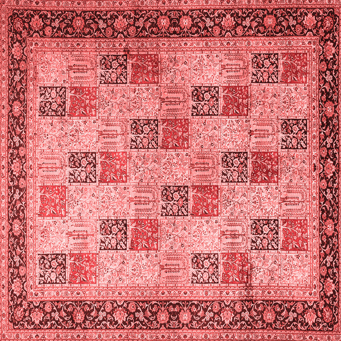 Machine Washable Persian Red Traditional Rug, wshtr1431red