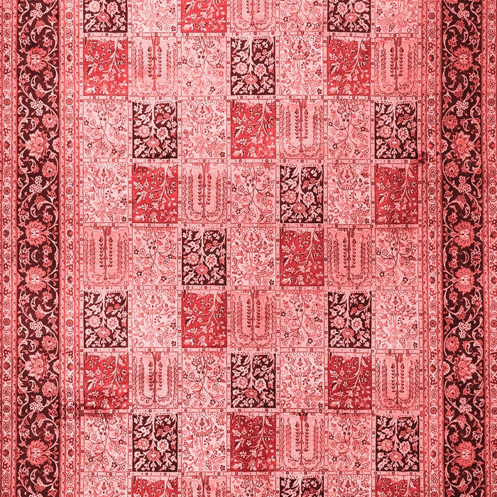 Machine Washable Persian Red Traditional Rug, wshtr1431red