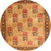 Machine Washable Persian Orange Traditional Area Rugs, wshtr1431org