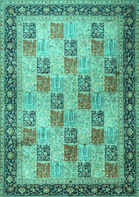 Persian Turquoise Traditional Rug, tr1431turq