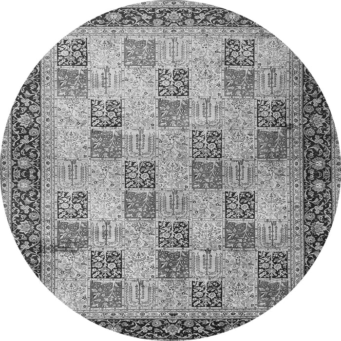 Square Persian Gray Traditional Rug, tr1431gry