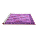 Sideview of Machine Washable Persian Purple Traditional Area Rugs, wshtr1431pur