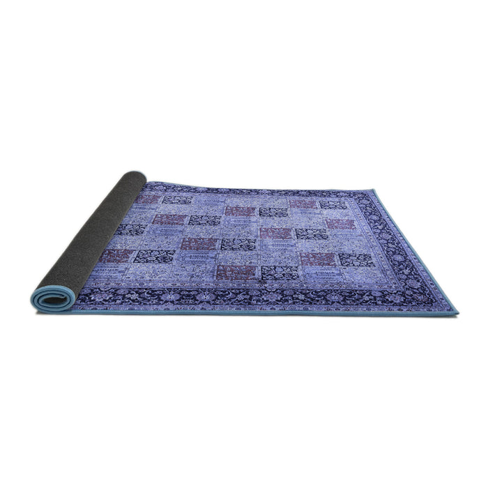 Sideview of Persian Blue Traditional Rug, tr1431blu