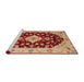 Sideview of Machine Washable Traditional Red Rug, wshtr1432