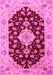 Medallion Pink Traditional Rug, tr1432pnk