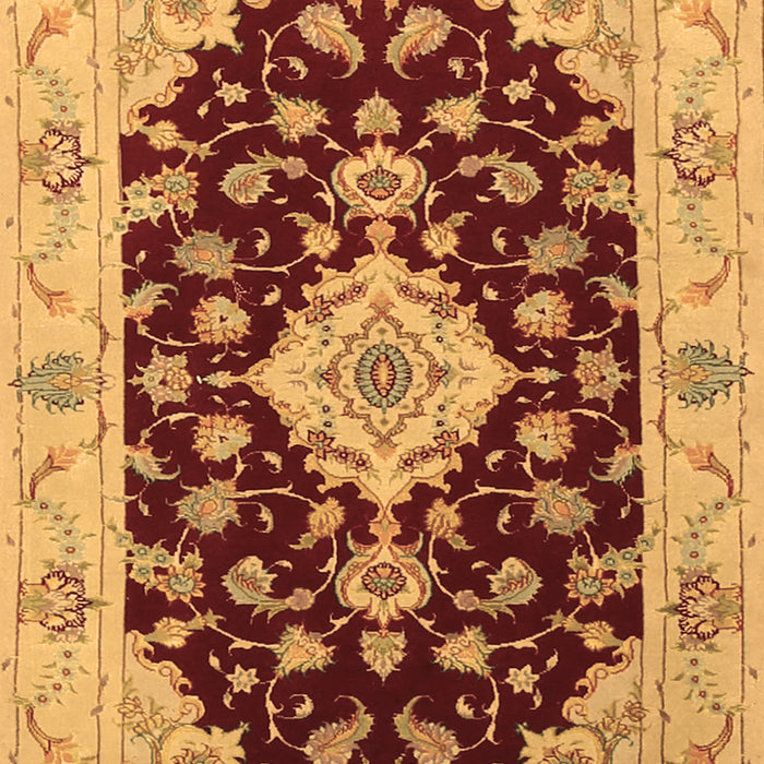 Medallion Brown Traditional Rug, tr1432brn