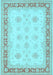 Machine Washable Persian Light Blue Traditional Rug, wshtr1433lblu