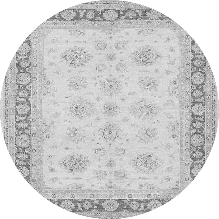 Square Persian Gray Traditional Rug, tr1433gry