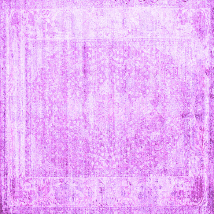 Square Persian Purple Traditional Rug, tr1435pur
