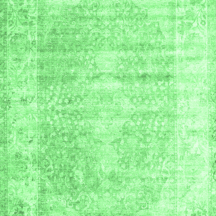 Machine Washable Persian Emerald Green Traditional Area Rugs, wshtr1435emgrn