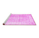 Sideview of Machine Washable Persian Pink Traditional Rug, wshtr1435pnk