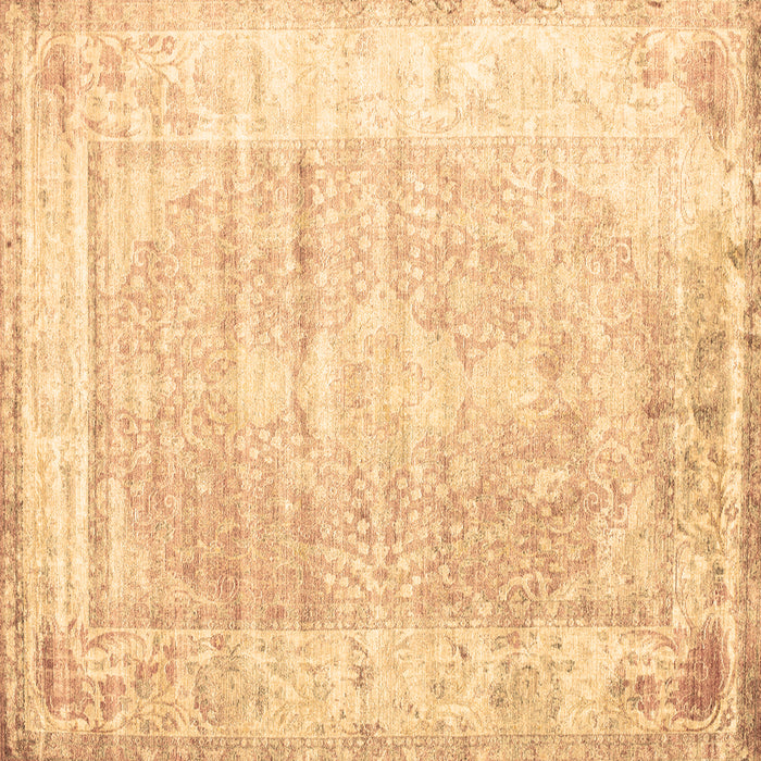 Square Persian Brown Traditional Rug, tr1435brn