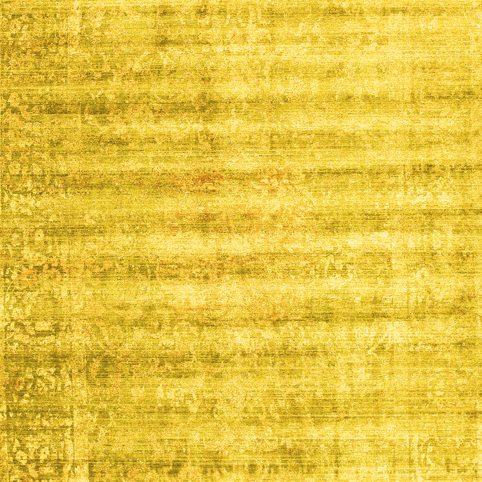 Machine Washable Persian Yellow Traditional Rug, wshtr1436yw