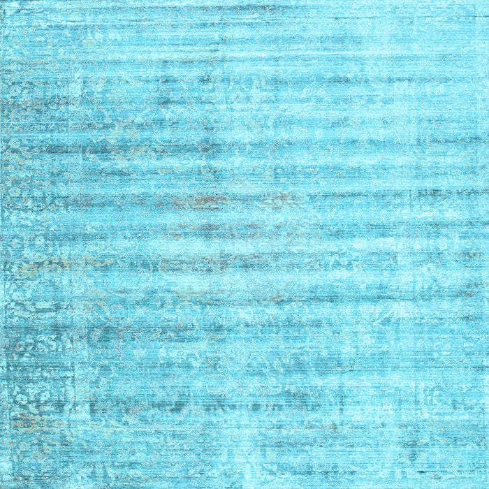 Square Machine Washable Persian Light Blue Traditional Rug, wshtr1436lblu