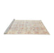 Sideview of Machine Washable Traditional Gold Rug, wshtr1437