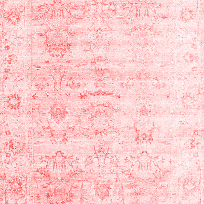 Machine Washable Persian Red Traditional Rug, wshtr1437red