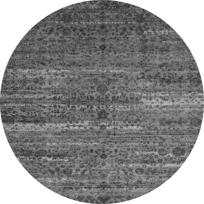 Square Persian Gray Traditional Rug, tr1438gry