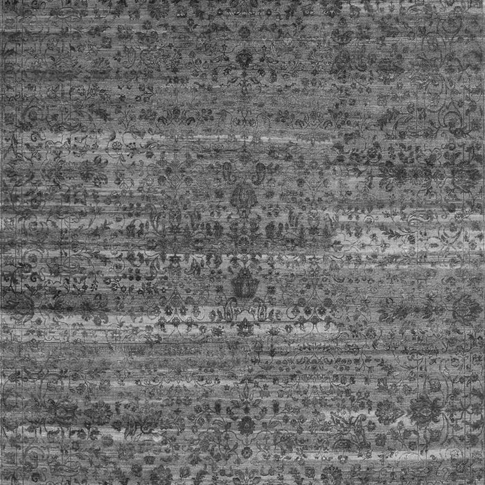 Serging Thickness of Machine Washable Persian Gray Traditional Rug, wshtr1438gry