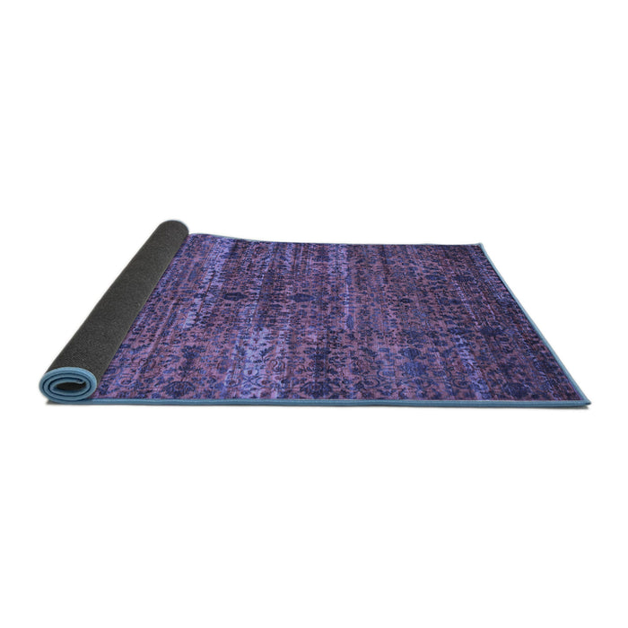 Sideview of Persian Blue Traditional Rug, tr1438blu