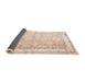 Sideview of Traditional Wheat Beige Oriental Rug, tr1439